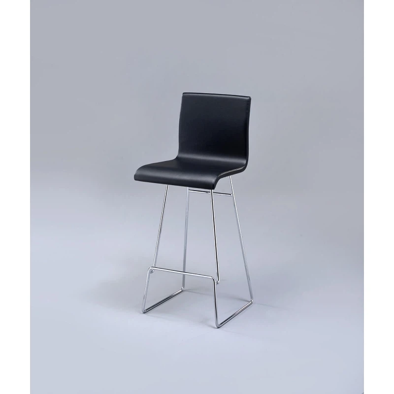 Black Leather Counter Stools With Backs